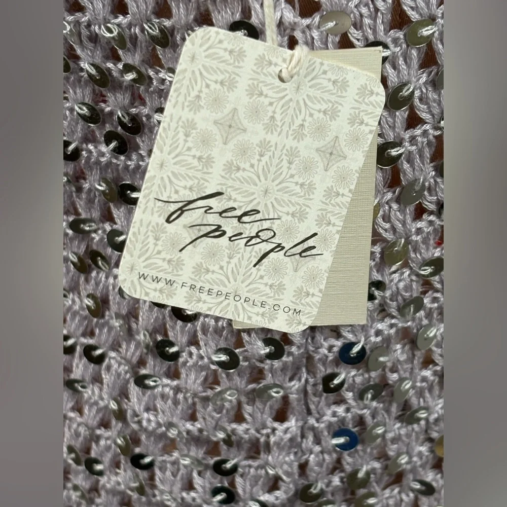 Flook The Label‎ x Free People Silver Mini Dress Size Medium NWT